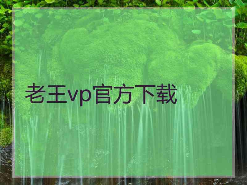 老王vp官方下载
